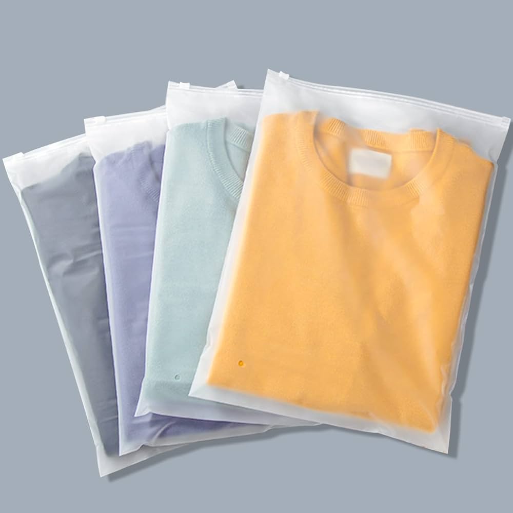 Packed Crew Neck T-shirts Ready for Shipping